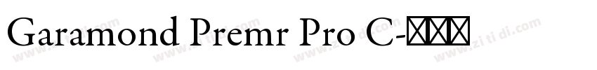 Garamond Premr Pro C字体转换